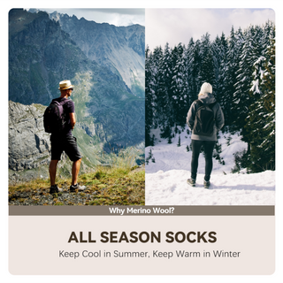 Merino Wool Socks Men, Moisture Wicking Socks Men 3 Pairs, Casual Athletic Crew Socks