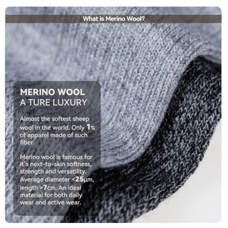 Merino Wool Socks Men, Moisture Wicking Socks Men 3 Pairs, Casual Athletic Crew Socks