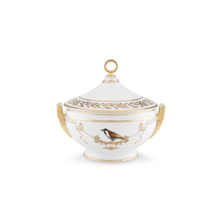 Birds & Flowers Series - 25CM Oat Genus Covered Bowl