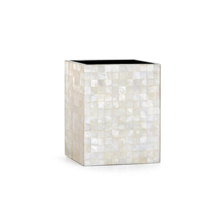 LABRAZEL - Capiz Ivory Waste Basket