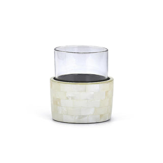 LABRAZEL - Capiz Ivory Glass Holder