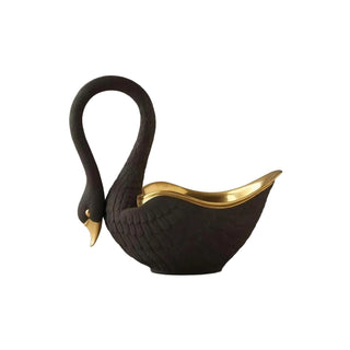 L'OBJET - SWAN Small Bowl - Black H17CM