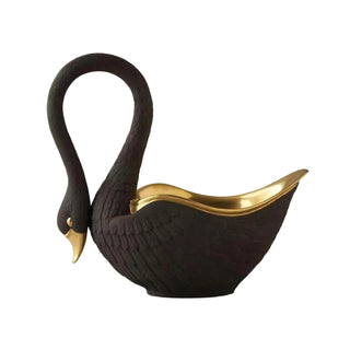 L'OBJET - SWAN Large Bowl - Black H33CM