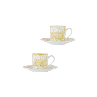 Paris Stroll Coffee Cup & Saucer 2-Piece Set 80ML - 1980-163 Cup & 1980-135 Saucer
