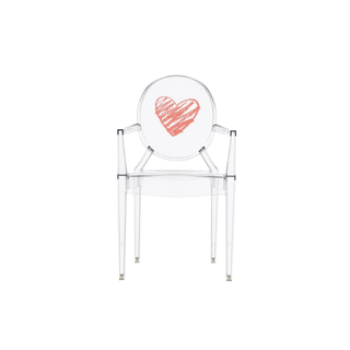 KARTELL - Loulou Ghost Children's Armchair Custom 2016 - Crystal Heart