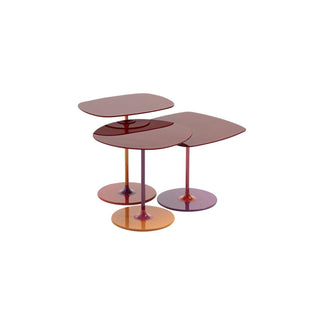 KARTELL - Set 3 Thierry Side Table Set 2021 - Burgundy
