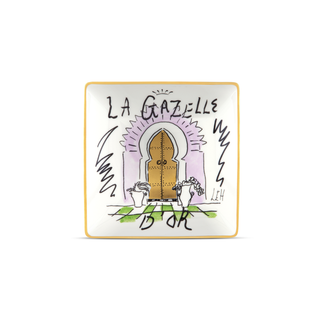 LUCHINO Series - LA GAZELLE D'OR Square Plate