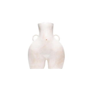 LOVE HANDLES Vase-Glossy Beige