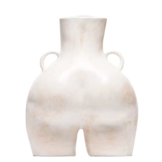 LOVE HANDLES Vase-Glossy Beige
