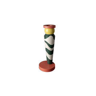 Zebra Pattern Vase-Red Base