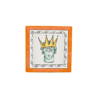 Neptune Series 18CM Orange Square Plate