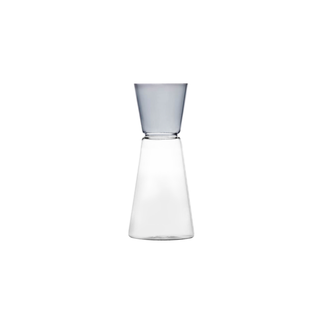Glass Conical Pitcher - Grey Transparent