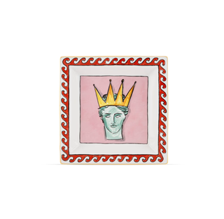 Neptune Series 18CM Pink Square Plate