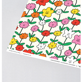 Wrapping Paper HAPPY FLOWERS