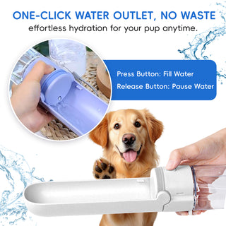 REDMINUT - PORTABLE PETS WATER DRINKING BOTTLE - 300ml (Purple)