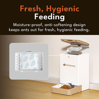 PetSnowy - Wi-Fi Enabled Cat Feeder Automatic with APP Control for Dry Food