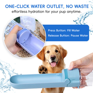 REDMINUT - PORTABLE PETS WATER DRINKING BOTTLE - 420ml (Blue)