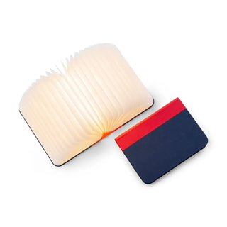 LUMIO - Classic LITO Fabric Book Light - Red Blue