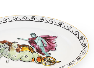 Neptune Series Oval Plate - Chariot Horse