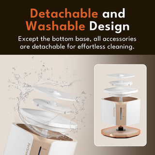 PetSnowy - Cat Water Fountain with Safe-Sip Pump