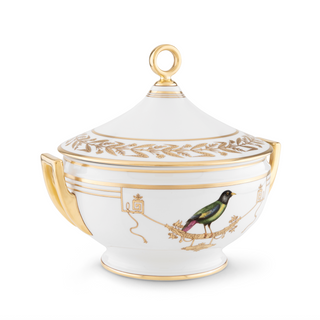 Birds & Flowers Series - 25CM Oat Genus Covered Bowl