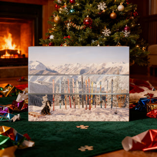 GALISON - Gray Malin - Ski Resort 500 Pieces Double-Sided Puzzle