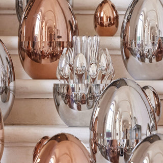 MOOD Silver Egg Flatware Set