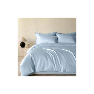 Blue Gray Super King Duvet Set – 1000TC Egyptian Cotton | Silky Sateen Finish (4PCS)