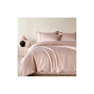Blush Pink King Duvet Set – 1000TC Egyptian Cotton | Silky Sateen Finish (4PCS)