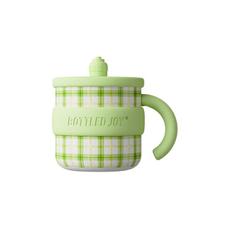 DUNDUN - 0.45L Holiday Tumbler Mug (Stainless Steel 316 / Green Checkered Pattern)
