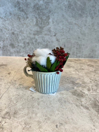 Pine Branch Pinecone Cotton Mini Ornament