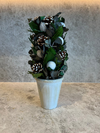 Flocked Hickory Tower