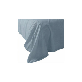 Blue Gray King Flat Sheet – 1000TC Egyptian Cotton | Silky Sateen Finish (1PCS)